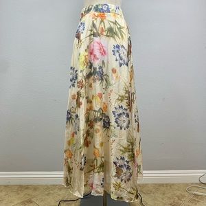 Light Yellow Floral Maxi Dress